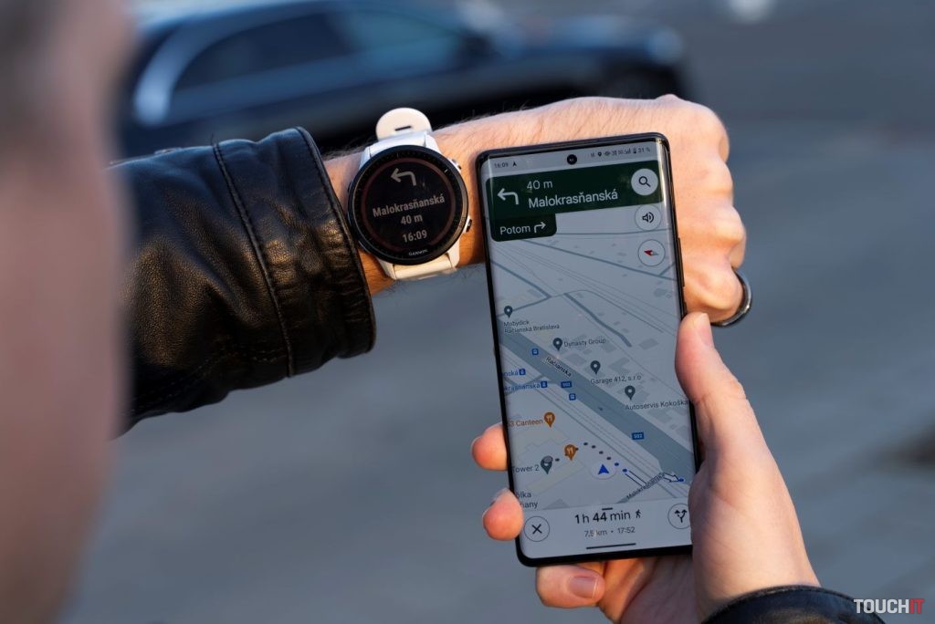 Aplikácia Navigácia Wear pre Garmin hodinky a Android