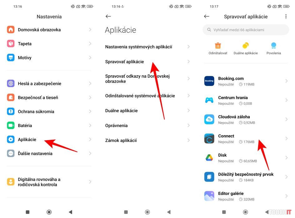 Nastavenie optimalizácie batérie pre aplikáciu Garmin Connect v telefóne Xiaomi