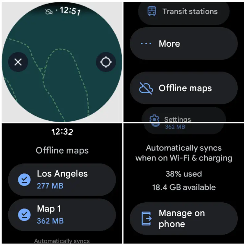 Offline mapy pre Mapy Google pre smart hodinky s Wear OS