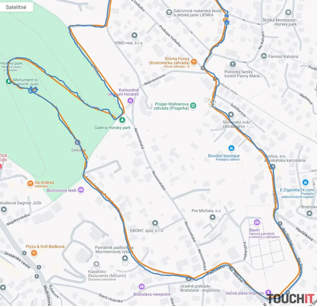 TicWatch Atlas: Presnosť merania GPS